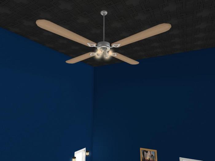 Gentle Light Ceiling Fan (4-way projector)