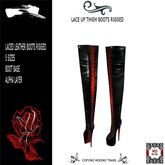 LACE UP THIGH BOOTS