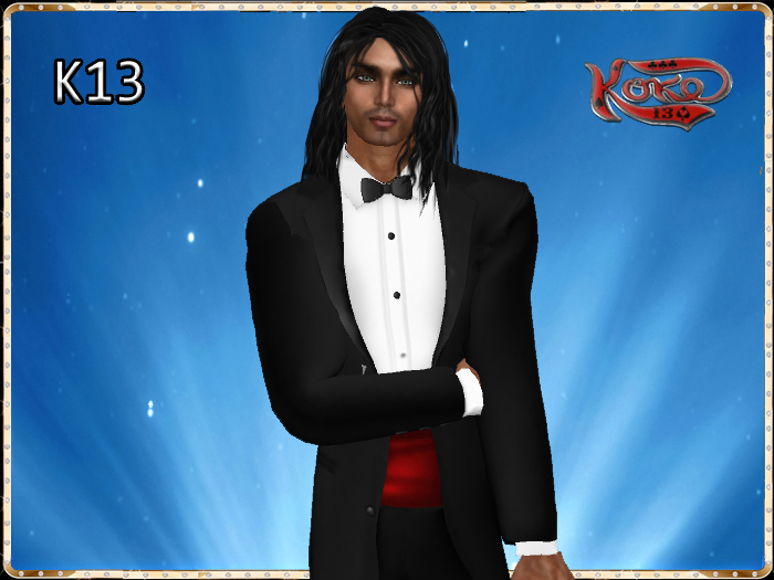 K13 - SMOKING MESH WHITH RED WAISTBAND