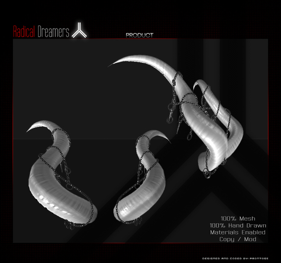.:RD:. White Chained Horns Boxed
