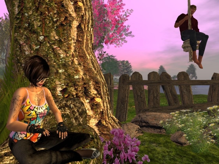 Corner Tree Garden 24 cuddles + swing