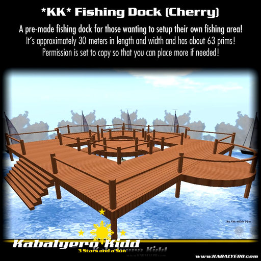 *KK* Fishing Dock (Cherry) (Boxed)