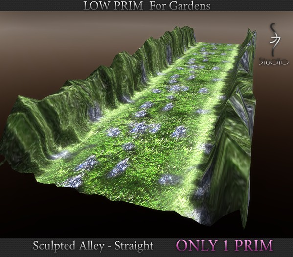 s7 Alley - Straight GRASS. 1PRIM  DEMO