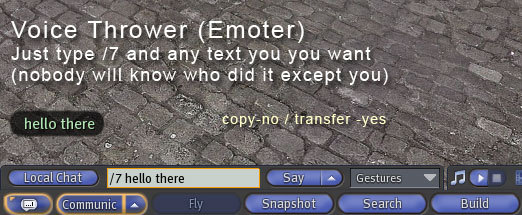 Emoter Voice Thrower