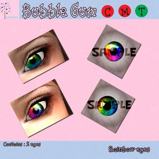 Rainbow eyes bag