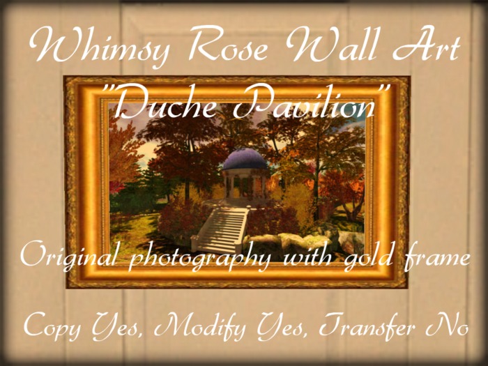 Wall Art "Duche Pavilion" Copy/Mod by Whimsy Rose 