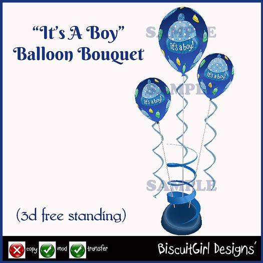 It's A Boy Special Balloon Bouquet