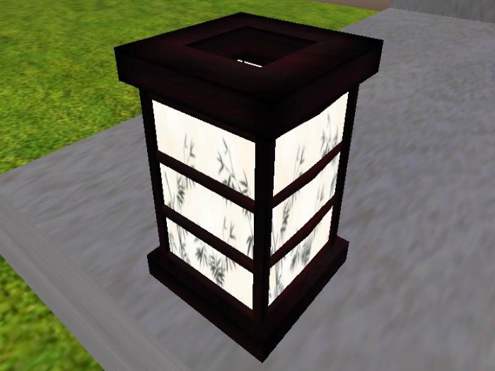 Japanese Wooden Lantern 2LI