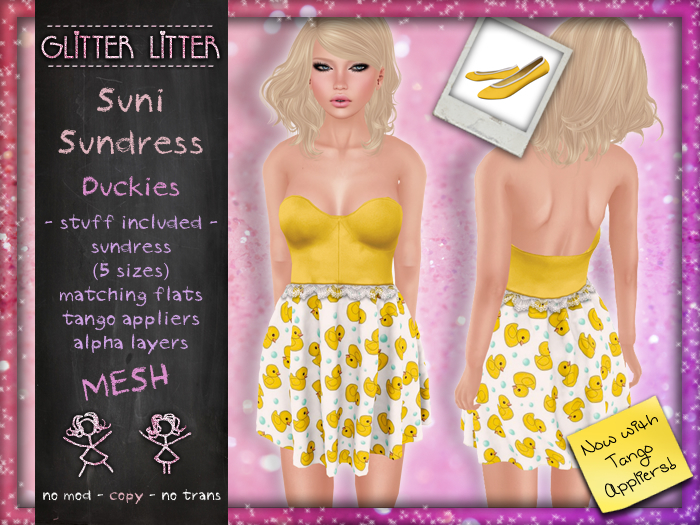 - Glitter Litter - Suni Sundress Duckies