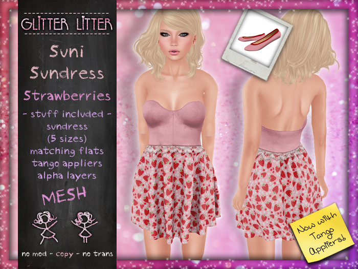 - Glitter Litter - Suni Sundress Strawberries