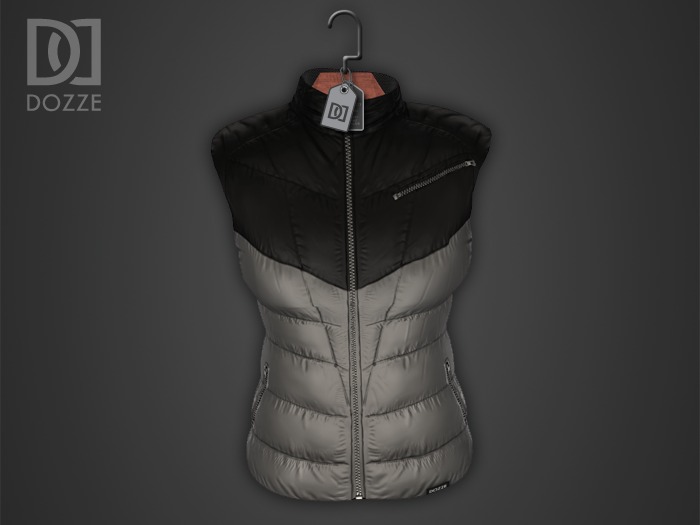 DOZZE - Authentic Nylon Vest (Silver)