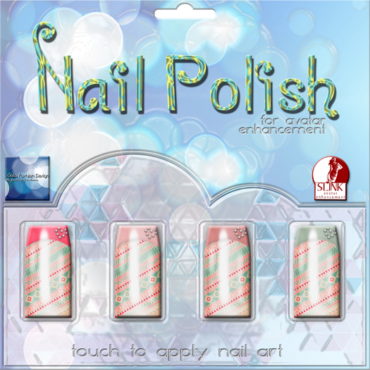 {.::GFD::.} - Aztec Nails - w/HUD for Slink and Prim Nails