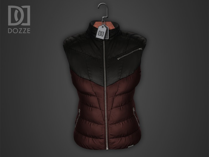 DOZZE - Authentic Nylon Vest (Wine)
