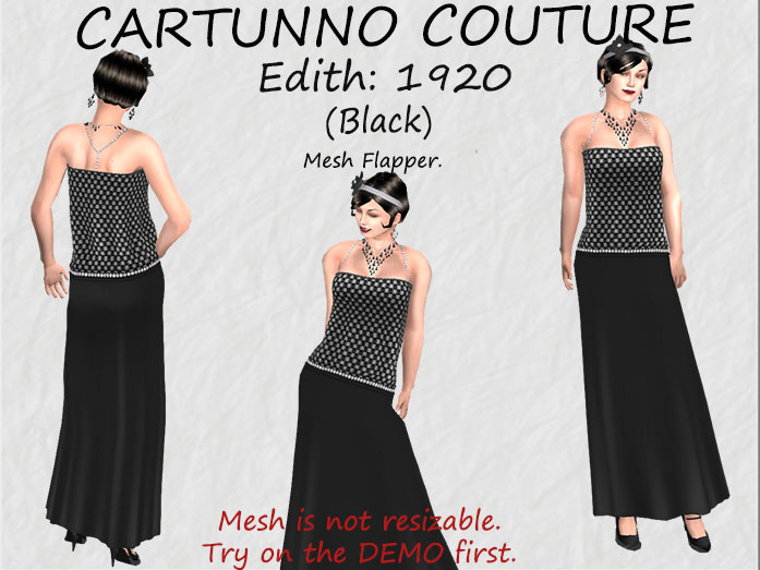 Edith Flapper (Black)
