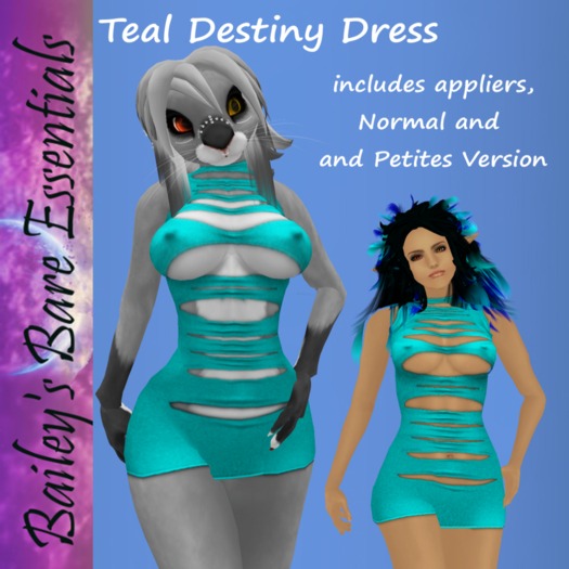 Teal Destiny Dress