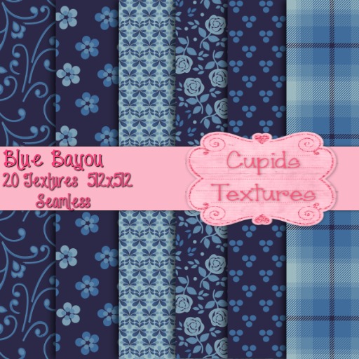 *Cupids Textures * 20 BLUE BAYOU