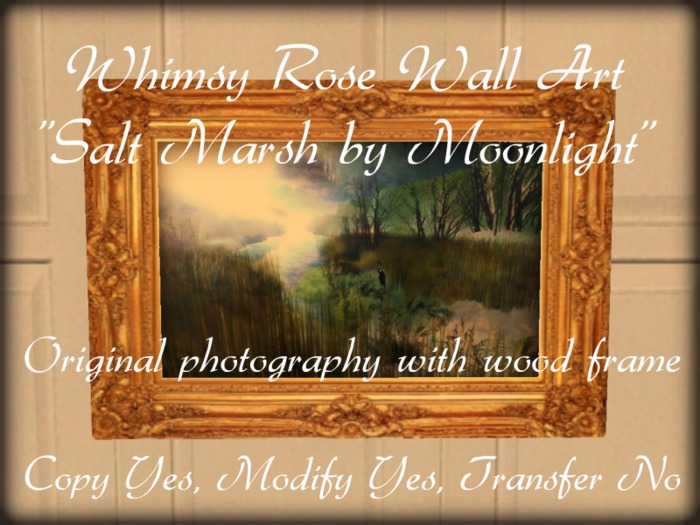 Wall Art "Salt Marsh by Moonlight" by Whimsy Rose (Copy/Mod)