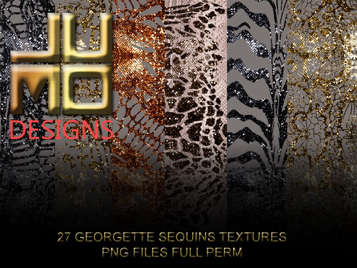 .:JUMO:. Georgette Sequins Textures