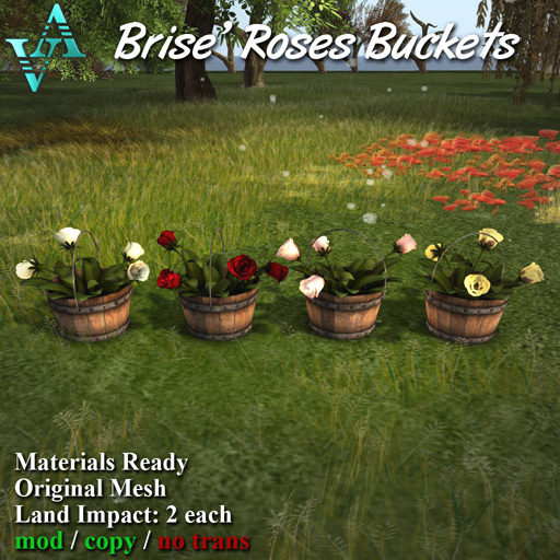 Atelier Visconti Brise' Roses Buckets