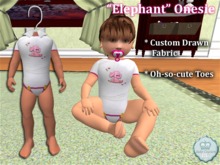 *Baby Couture* Elephant Onesie   Ezk37/542