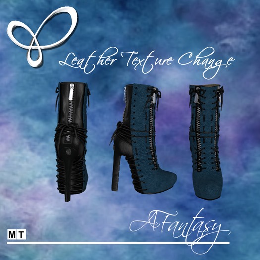 AFantasy Rough Leather Texture Change Extreme Tied-Up Boots