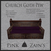 Church Goth Pew - Purple