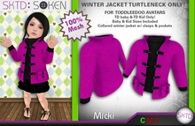 [SKTD] Toddleedoo Micki Mesh Winter Jacket Turtleneck
