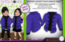 [SKTD] Toddleedoo Dicki Mesh Winter Jacket Turtleneck
