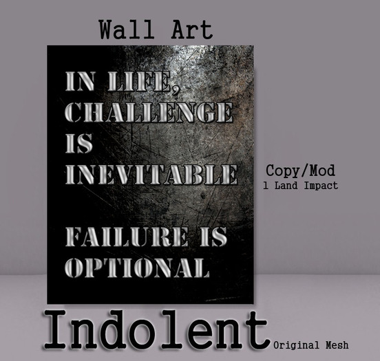 [Indolent] Don't Die With Your Music - Large Wall Art