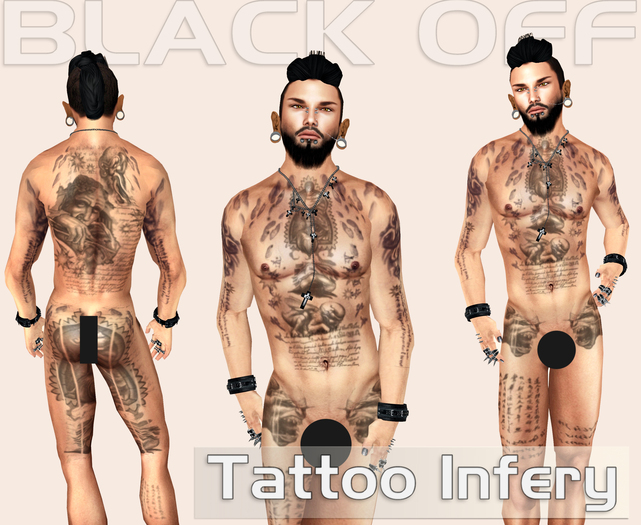 *Black Off* Tattoo Infery - 2 Tones