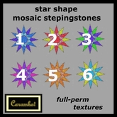 star shaped mosaic steppingstones   - texture pack