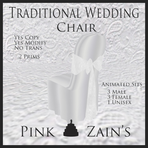 Traditional Wedding Chairs - White