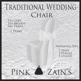 Traditional Wedding Chairs - White