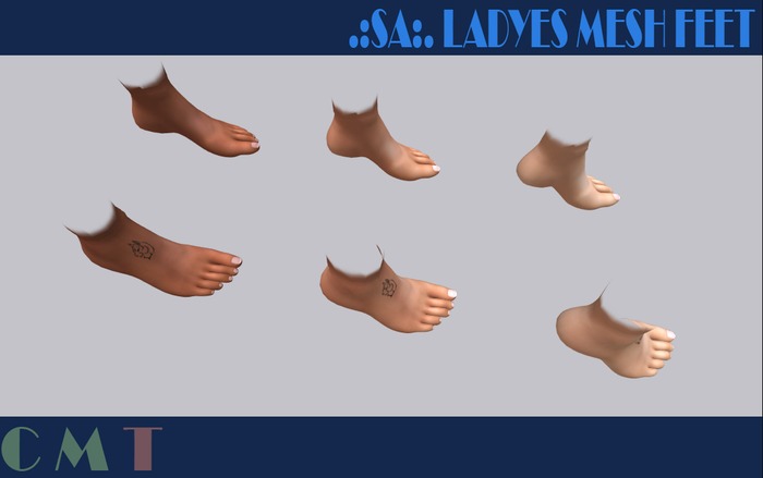 .:SA:. LADYES MESH FEET