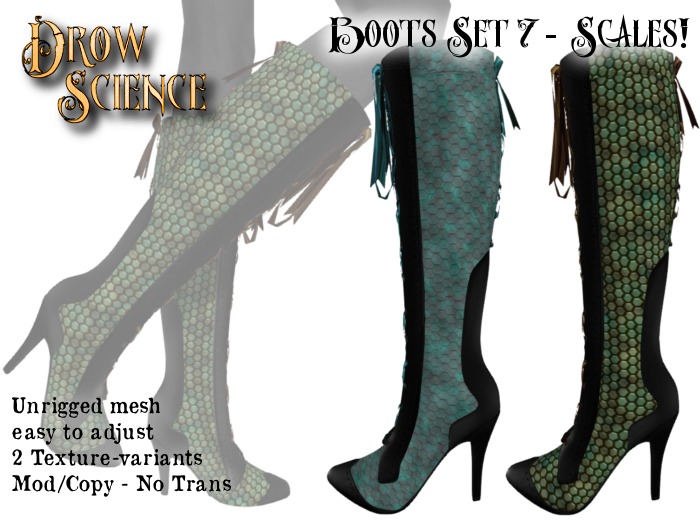 Drow Science Boots Set 7 Scales