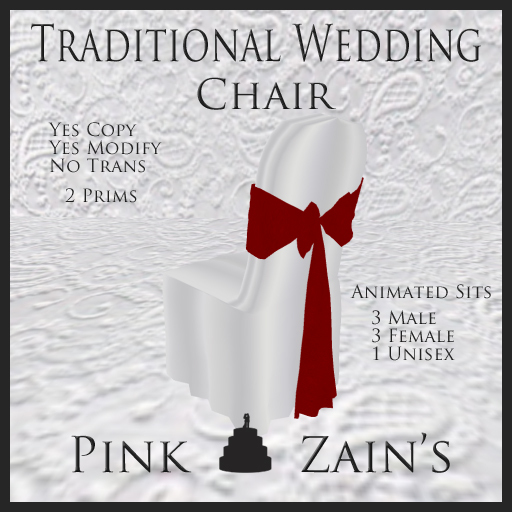 Traditional Wedding Chairs - Red