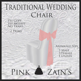 Traditional Wedding Chairs - Pink