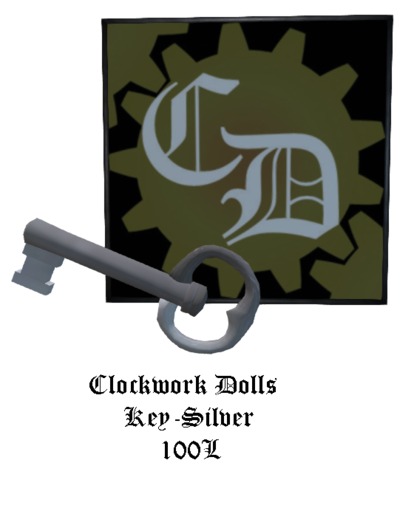 Clockwork Dolls Key Silver