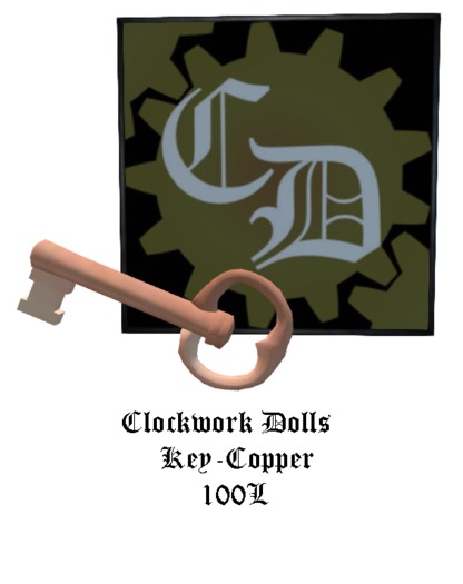 Clockwork Dolls Key Copper