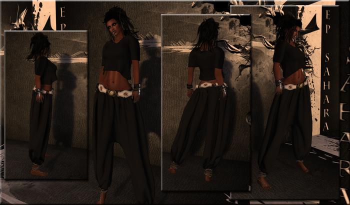 ~*DS*~ Bloomers & CropTop Black