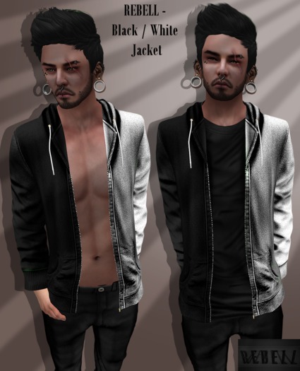 REBELL - Black / White Jacket