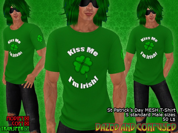 **DEMO** St Patricks Day Mesh T-Shirt DEMO