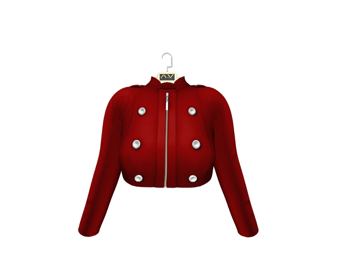 .:Vitrimi:. Crop Jacket Maroon