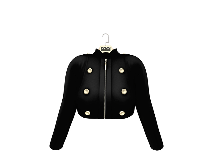 .:Vitrimi:. Crop Jacket Black
