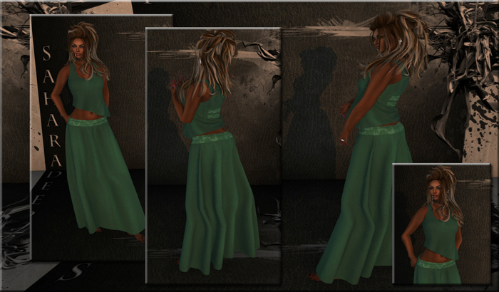 ~*DS*~ MaxiSkirt & TTopASYM / Mint