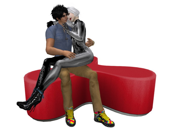 [Px] Red Flower Sofa Mesh (Couples)