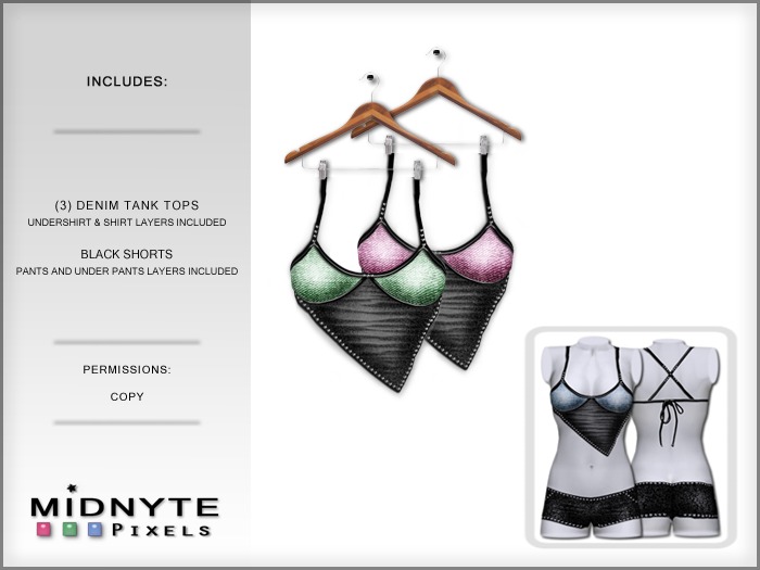 Denim Tank Tops & Shorts