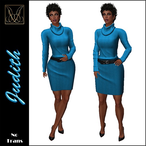 JCD Judith Blue Mesh Dress 