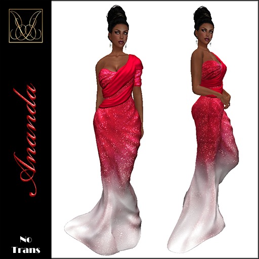 JCD Ananda Red Mesh Gown