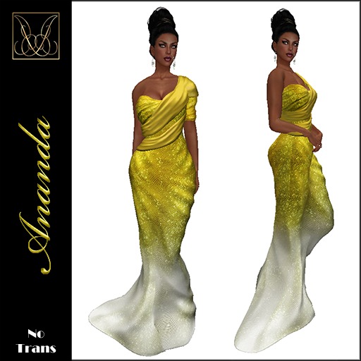 JCD Ananda Gold Mesh Gown